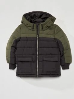 Piumino Con Cappuccio Trapuntato