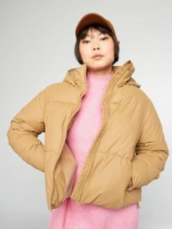 Piumino Corto Con Fodera In Pile -Kiabi piumino corto con fodera in pile beige ait60 1 frb3