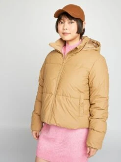 Piumino Corto Con Fodera In Pile -Kiabi piumino corto con fodera in pile beige ait60 1 frb5