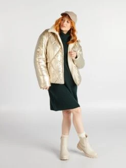 Piumino Double Face In Sherpa 12 Piumino Double Face In Sherpa -Kiabi piumino double face in sherpa doratobianco ann29 1 frb5