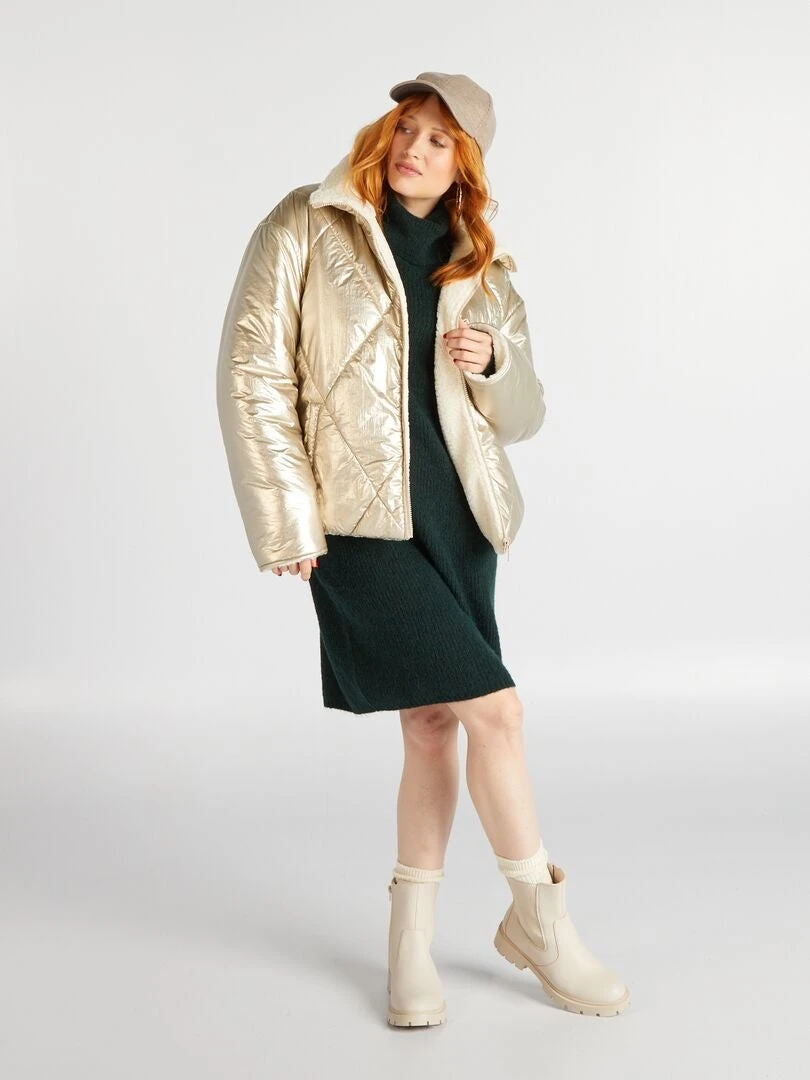 Piumino Double Face In Sherpa 5 Piumino Double Face In Sherpa - immagine 5