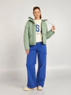 Piumino Impermeabile Con Cappuccio