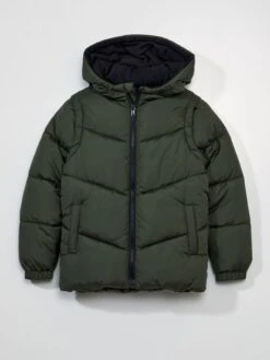 Piumino Impermeabile Con Maniche Staccabili