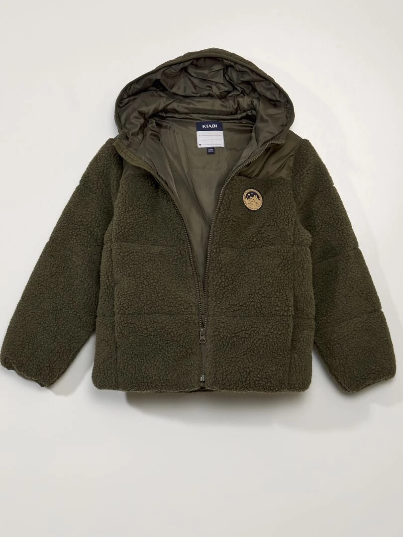 Piumino In Due Materiali Con Sherpa 4 Piumino In Due Materiali Con Sherpa - immagine 4