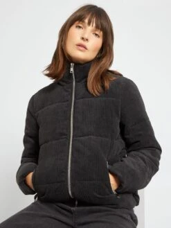 Piumino In Velluto -Kiabi piumino in velluto nero amv67 1 frb5