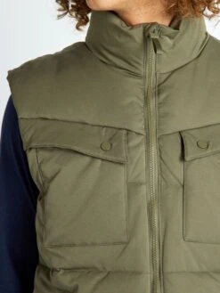 Piumino Largo Senza Maniche -Kiabi piumino largo senza maniche kaki aev73 3 frb5