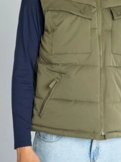 Piumino Largo Senza Maniche -Kiabi piumino largo senza maniche kaki aev73 3 frb6