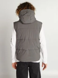 Piumino Senza Maniche Con Cappuccio -Kiabi piumino senza maniche con cappuccio grigio anp38 1 frb4