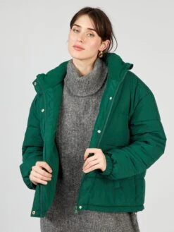 Piumino Trapuntato A Collo Alto