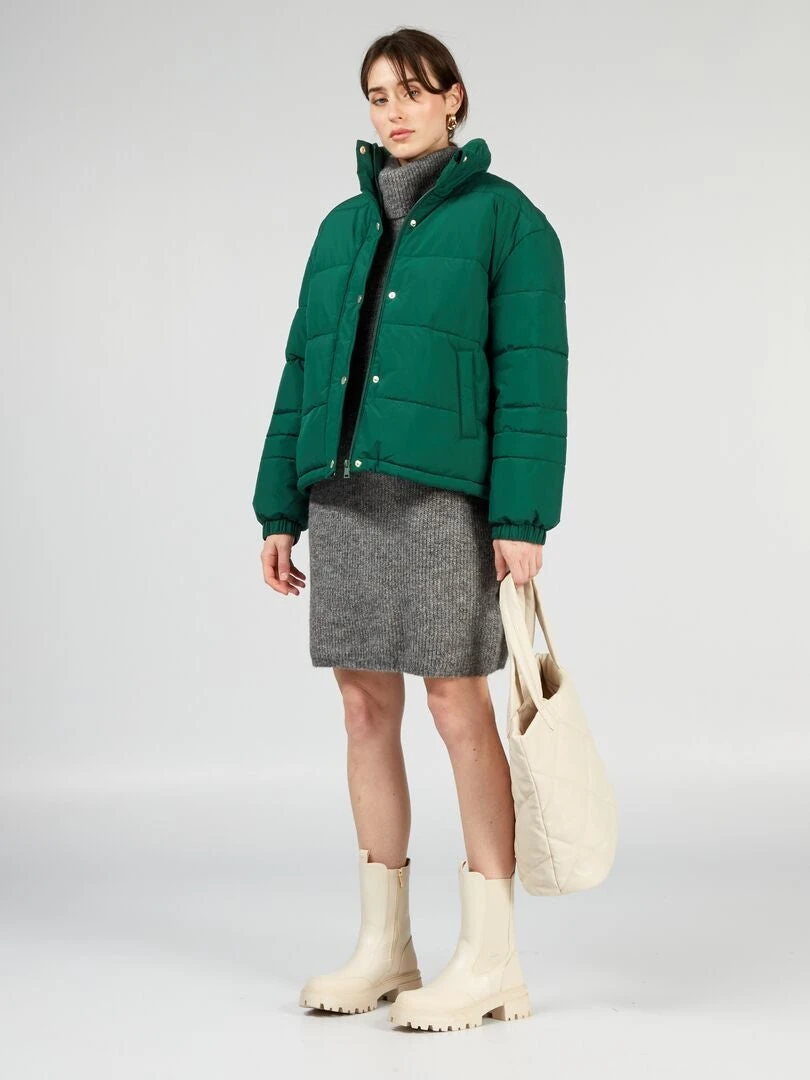 Piumino Trapuntato A Collo Alto 2 Piumino Trapuntato A Collo Alto - immagine 2