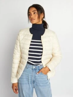 Piumino Trapuntato -Kiabi piumino trapuntato beige adr13 1 frb4