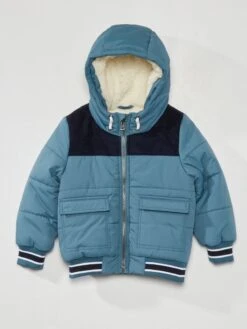 Piumino Trapuntato E Foderato Con Cappuccio