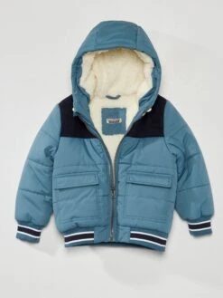 Piumino Trapuntato E Foderato Con Cappuccio -Kiabi piumino trapuntato e foderato con cappuccio blu awf32 1 frb3