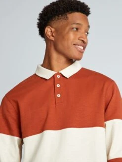 Polo In Jersey A Maniche Lunghe +190 Cm -Kiabi polo in jersey a maniche lunghe 190 cm marrone akf68 2 frb4