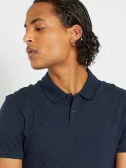 Polo In Piqué Di Cotone -Kiabi polo in pique di cotone blu navy vu330 3 frb6