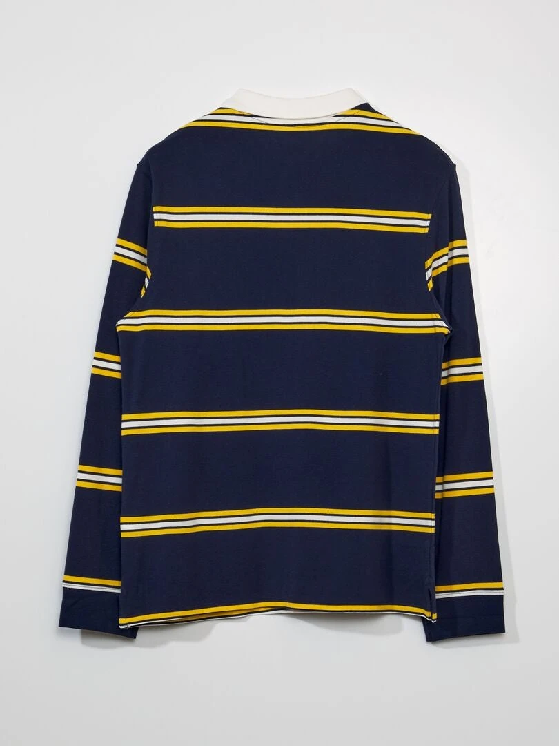 Polo In Piqué Di Cotone Stile Rugby 2 Polo In Piqué Di Cotone Stile Rugby - immagine 2