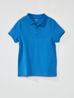 Polo In Piqué Di Cotone Tinta Unita