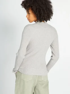 Pullover A Coste -Kiabi pullover a coste lgrigio aej21 4 frb3