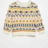 Pullover A Maglia Grossa Jacquard