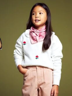 Pullover Con Motivi E Colletto Claudine -Kiabi pullover con motivi e colletto claudine bianco atm62 1 frb3