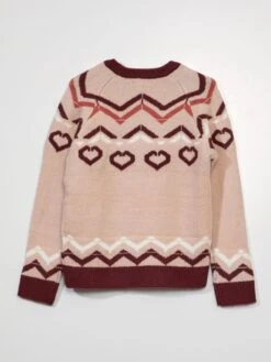 Pullover Con Motivo Jacquard -Kiabi pullover con motivo jacquard rosa awj49 1 frb3