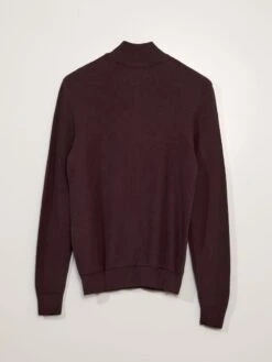 Pullover In Cotone Con Collo Alto Con Zip -Kiabi pullover in cotone con collo alto con zip viola ayo30 3 frb3