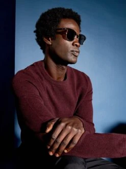 Pullover In Maglia A Nido D'ape