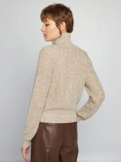 Pullover In Maglia Con Apertura Con Zip -Kiabi pullover in maglia con apertura con zip beige awk55 1 frb4