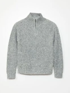 Pullover In Maglia Con Collo Trucker