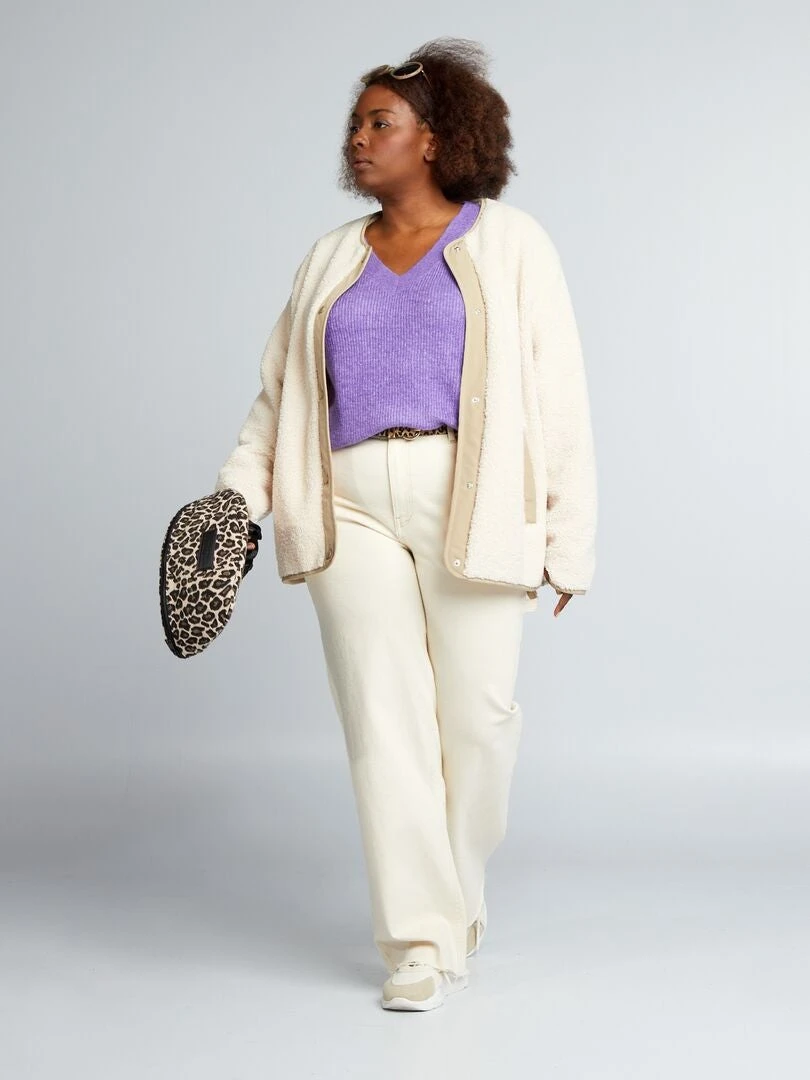 Pullover In Maglia Con Scollo A V 2 Pullover In Maglia Con Scollo A V - immagine 2