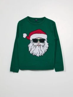 Pullover In Maglia Con Stampa