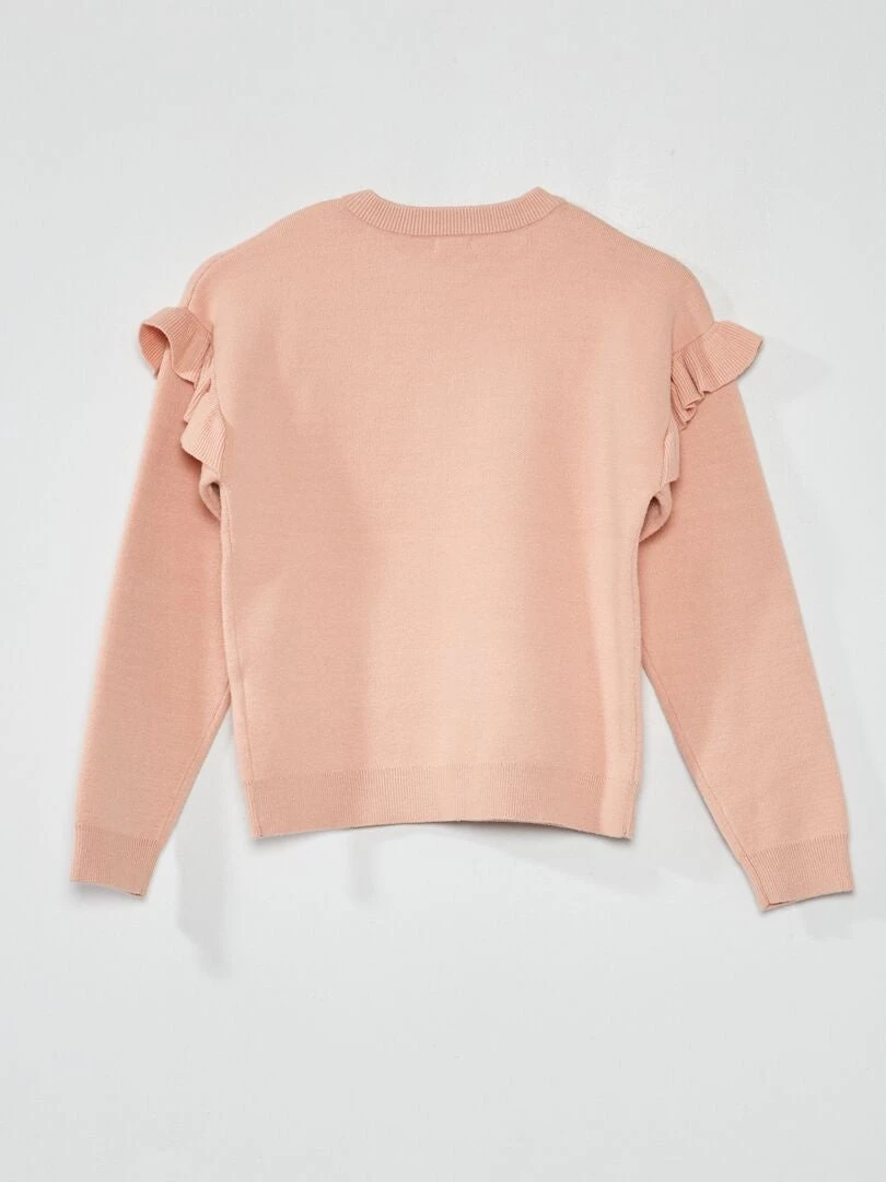 Pullover In Maglia Con Volant 2 Pullover In Maglia Con Volant - immagine 2