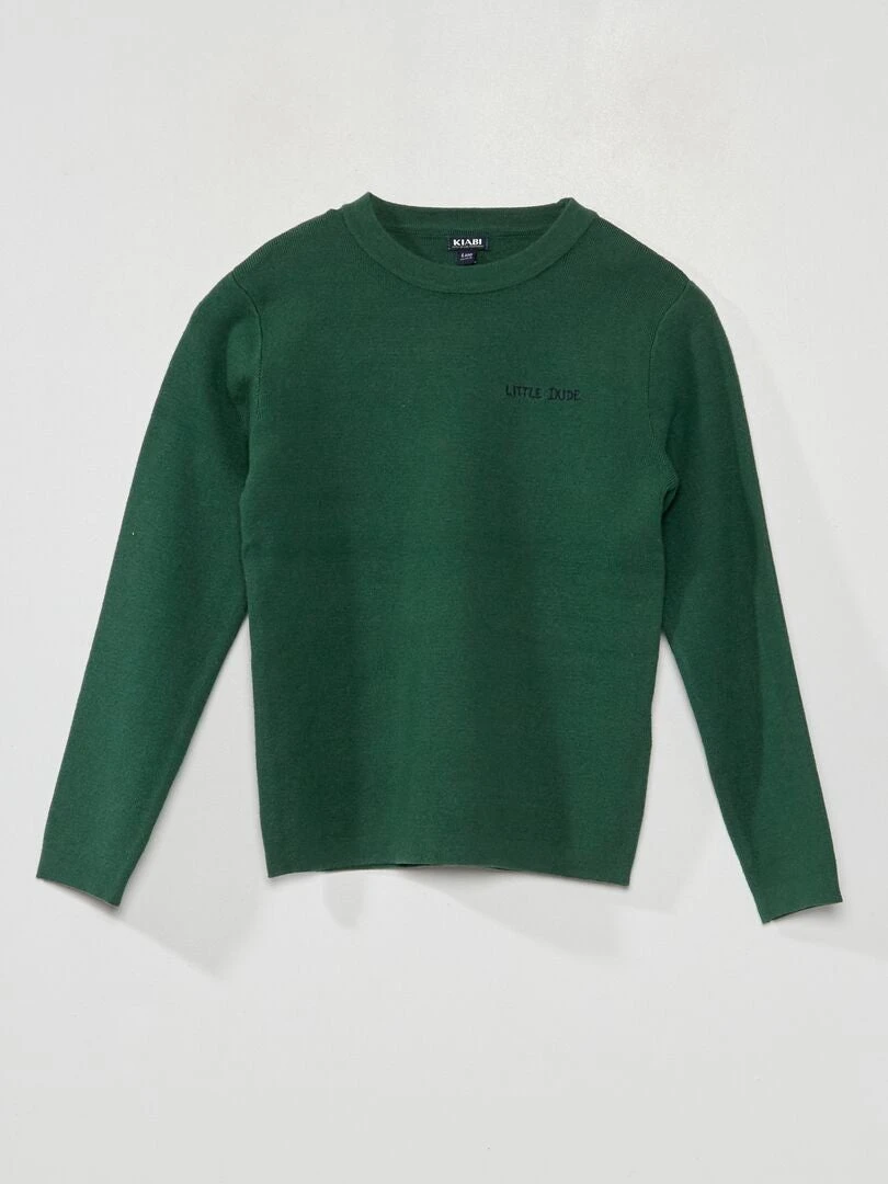 Pullover In Maglia Jersey A Maniche Lunghe 1 Pullover In Maglia Jersey A Maniche Lunghe