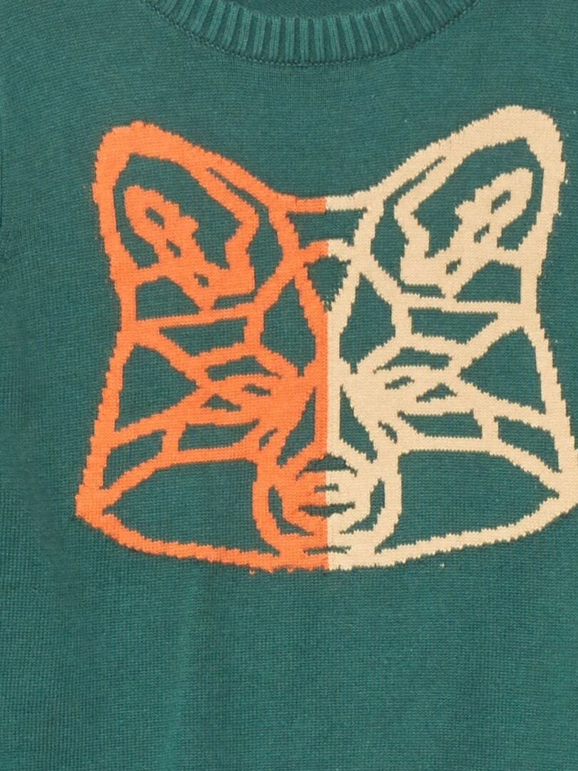 Pullover In Maglia Motivo 'volpe' 2 Pullover In Maglia Motivo 'volpe' - immagine 2