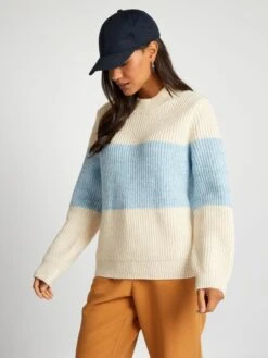 Pullover In Maglia Righe -Kiabi pullover in maglia righe blu baj22 2 frb3
