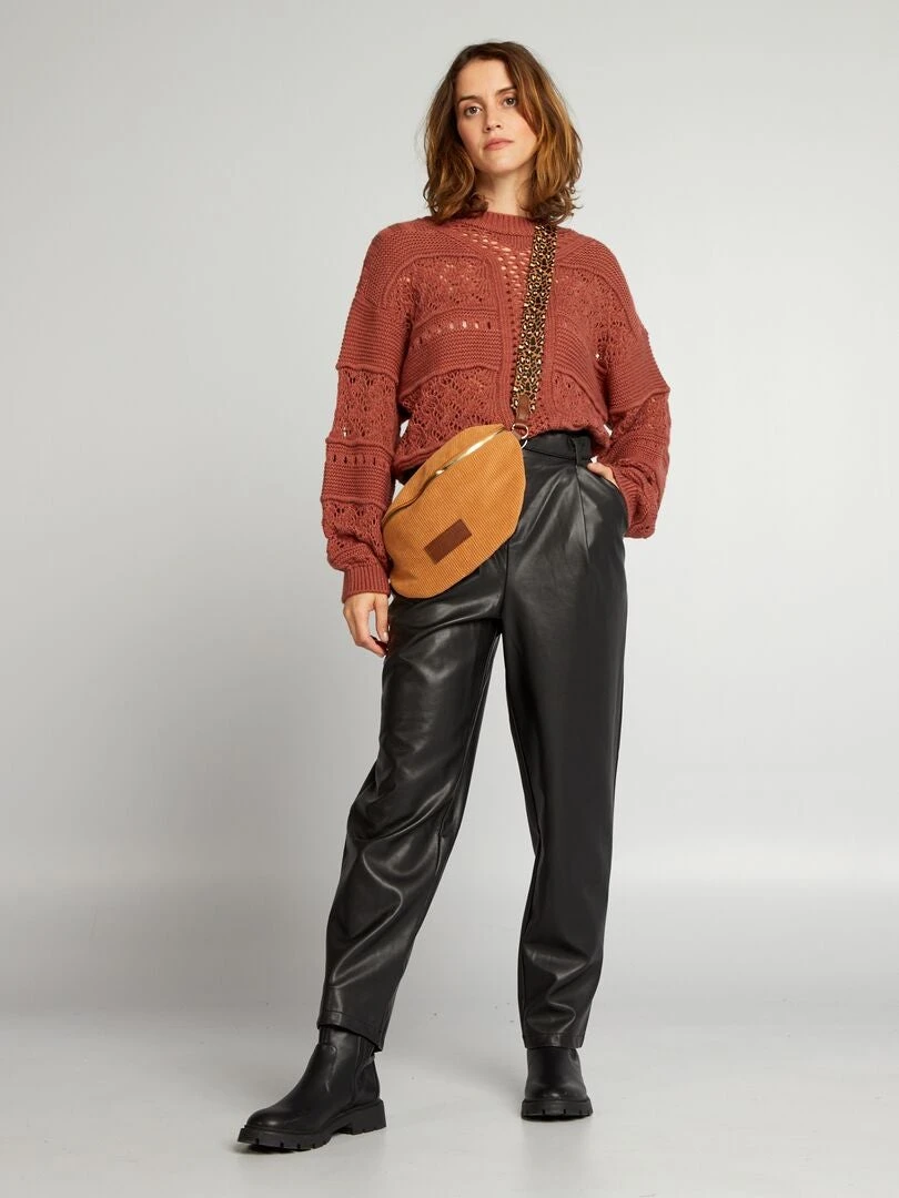 Pullover In Maglia Traforata 2 Pullover In Maglia Traforata - immagine 2