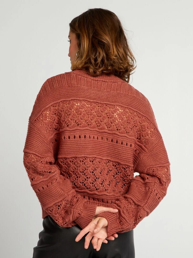 Pullover In Maglia Traforata 3 Pullover In Maglia Traforata - immagine 3