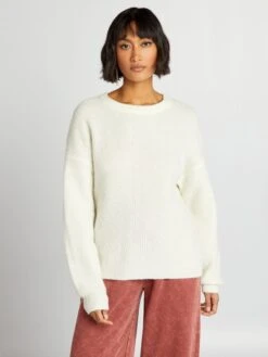 Pullover In Morbida Maglia A Coste -Kiabi pullover in morbida maglia a coste bianco bha76 2 frb4