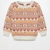 Pullover Jacquard Con Scritta 'cute'