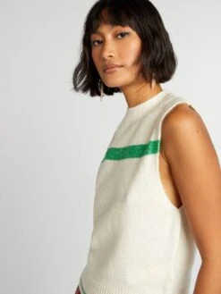 Pullover Senza Maniche -Kiabi pullover senza maniche bianco bnv06 1 frb4