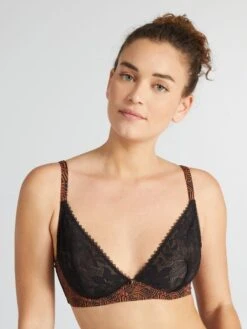 Reggiseno A Foulard In Pizzo