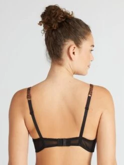 Reggiseno A Foulard In Pizzo -Kiabi reggiseno a foulard in pizzo marrone ato73 1 frb3