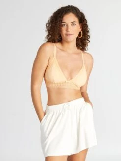 Reggiseno A Triangolo Con Passamaneria In Pizzo -Kiabi reggiseno a triangolo con passamaneria in pizzo arancione aeq64 1 frb4