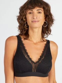 Reggiseno A Triangolo Postoperatorio In Pizzo