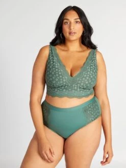 Reggiseno In Pizzo Senza Ferretto -Kiabi reggiseno in pizzo senza ferretto grigio verde aes76 1 frb3