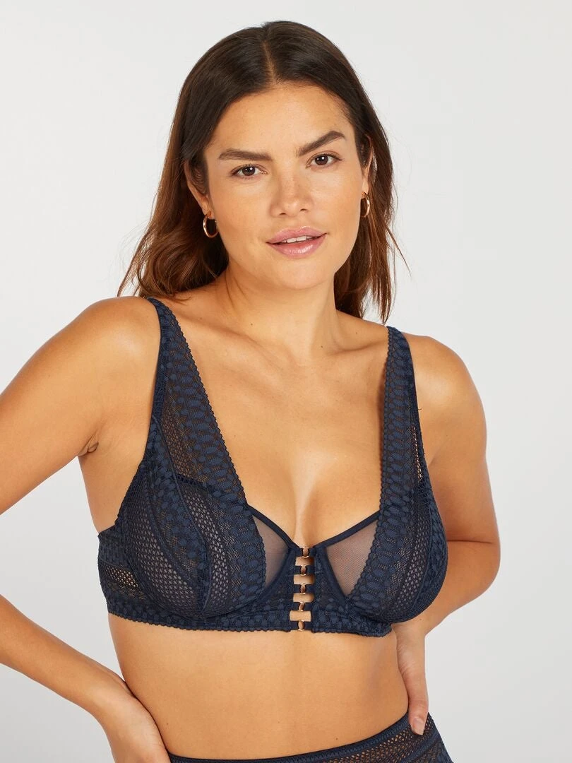 Reggiseno In Pizzo Trasparente Coppe D/E&F 1 Reggiseno In Pizzo Trasparente Coppe D/E&F