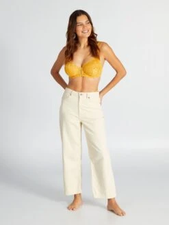 Reggiseno Volumizzante In Pizzo 'Sans Complexe' -Kiabi reggiseno volumizzante in pizzo sans complexe arancione att77 3 frb4