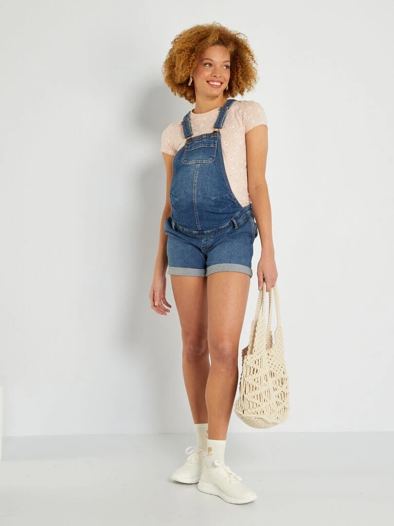 Salopette Shorts Premaman 2 Salopette Shorts Premaman - immagine 2