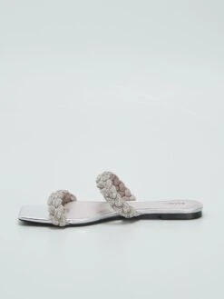 Sandali Bassi Con Strass -Kiabi sandali bassi con strass grigio bat85 1 frb4