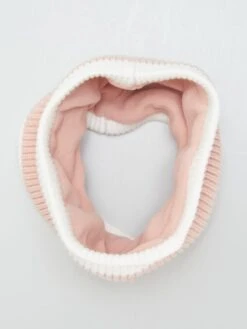 Sciarpa Ad Anello Bicolor Con Cuore Iridato -Kiabi sciarpa ad anello bicolor con cuore iridato rosa axf33 1 frb3